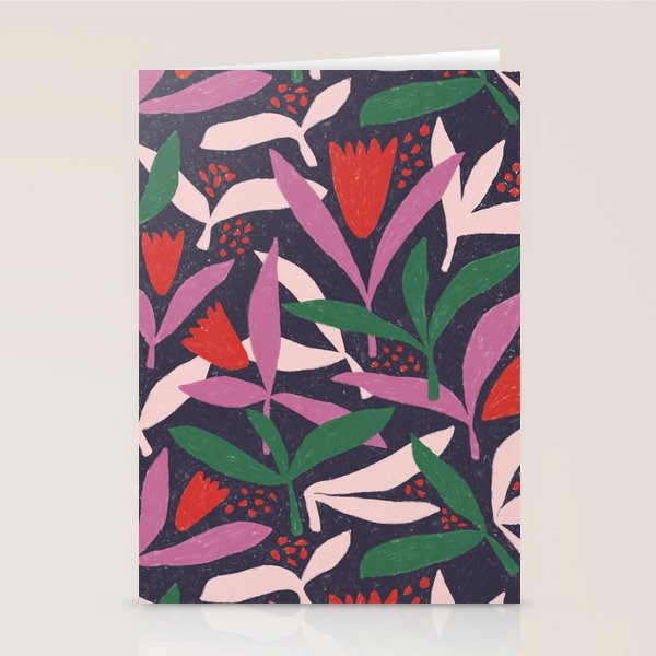 Hand Drawn Florals #2 Stationery Card Gallery Image 1