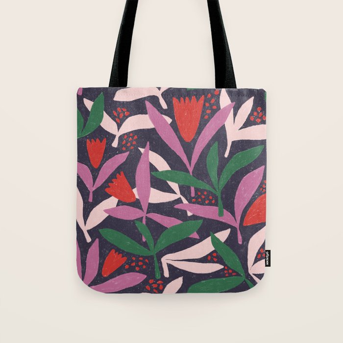 Hand Drawn Florals #2 Tote Bag Gallery Image 1