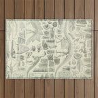 Fossil Chart Outdoor Rug Gallery Image 1