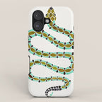 Turquoise Serpent iPhone Case Gallery Image 1