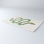 Turquoise Serpent Rug Gallery Image 3