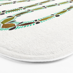 Turquoise Serpent Bath Mat Gallery Image 3