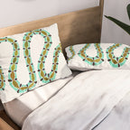 Turquoise Serpent Pillow Sham Gallery Image 2