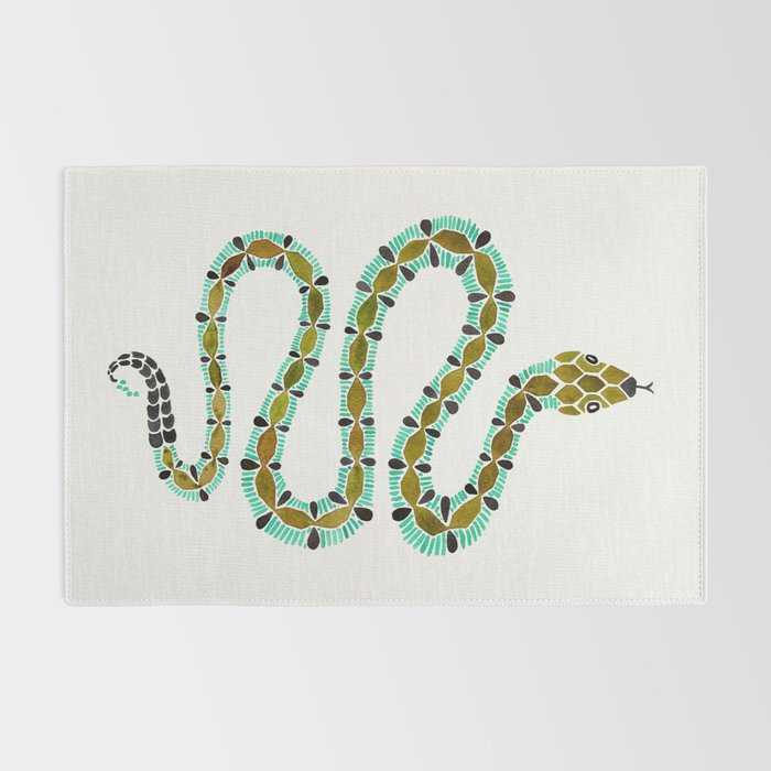 Turquoise Serpent Rug Gallery Image 2
