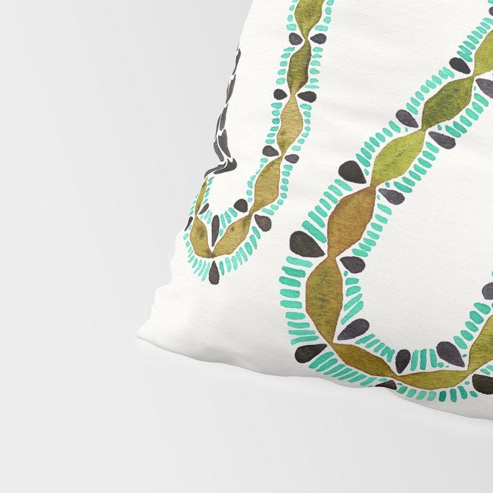 Turquoise Serpent Pillow Sham Gallery Image 4
