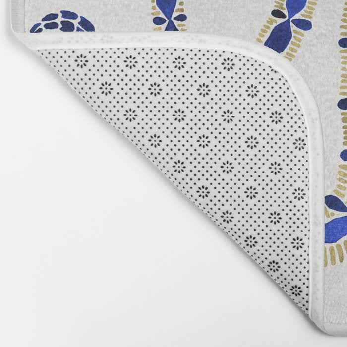 Navy & Gold Serpent Bath Mat Gallery Image 2