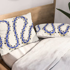 Navy & Gold Serpent Pillow Sham Gallery Image 2