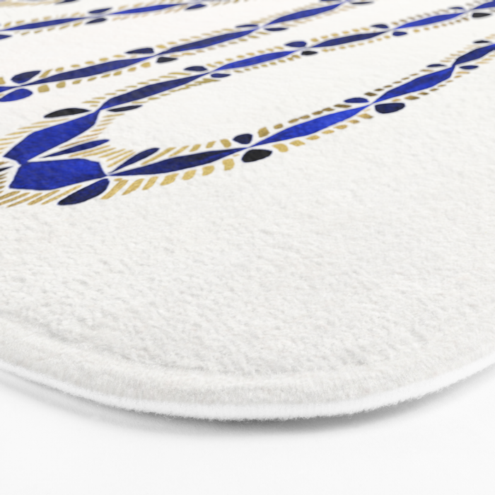 Navy & Gold Serpent Bath Mat Gallery Image 3
