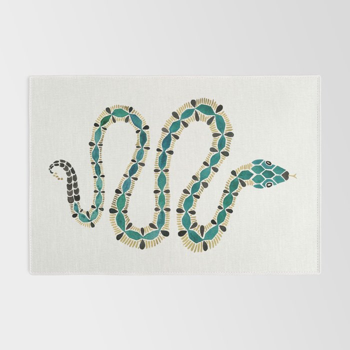 Emerald & Gold Serpent Rug Gallery Image 2