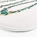 Emerald & Gold Serpent Bath Mat Gallery Image 3