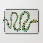 Turquoise Serpent Laptop Sleeve Gallery Image 1