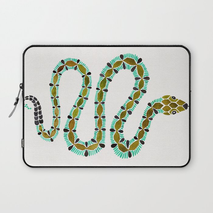 Turquoise Serpent Laptop Sleeve Gallery Image 1