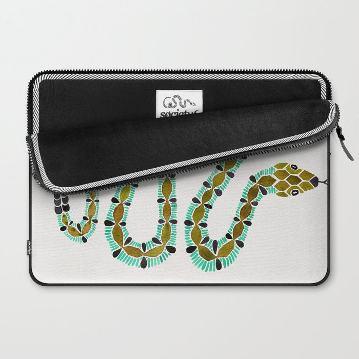 Turquoise Serpent Laptop Sleeve Gallery Image 2
