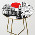 Tokyo street sunrise Side Table Gallery Image 2