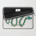 Emerald & Gold Serpent Laptop Sleeve Gallery Image 2