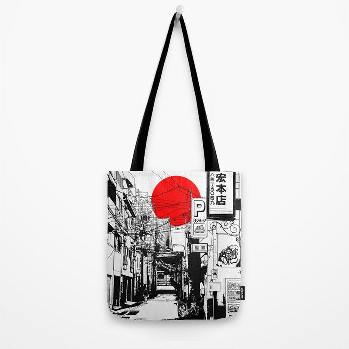 Tokyo street sunrise Tote Bag Gallery Image 2