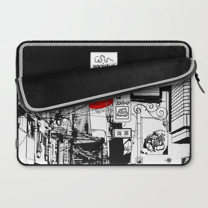 Tokyo street sunrise Laptop Sleeve Gallery Image 2