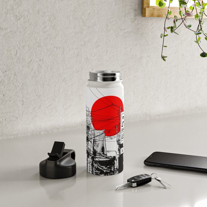 Tokyo street sunrise Water Bottle Gallery Image 5