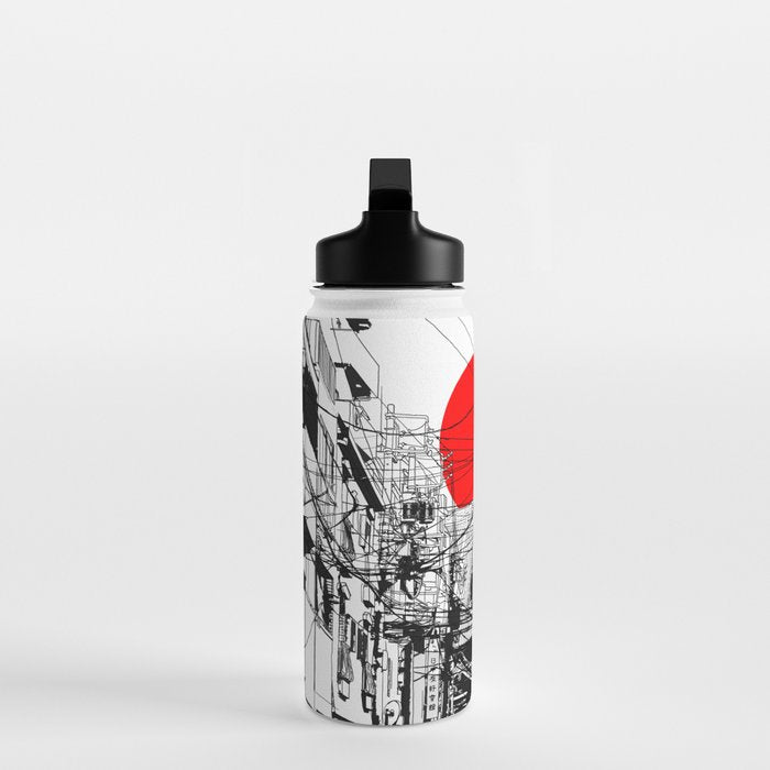 Tokyo street sunrise Water Bottle Gallery Image 3