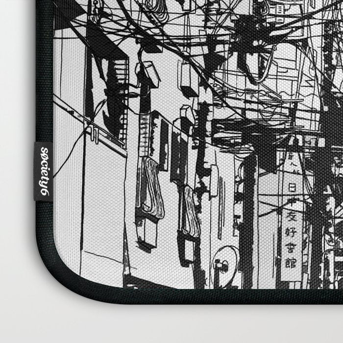 Tokyo street sunrise Laptop Sleeve Gallery Image 3