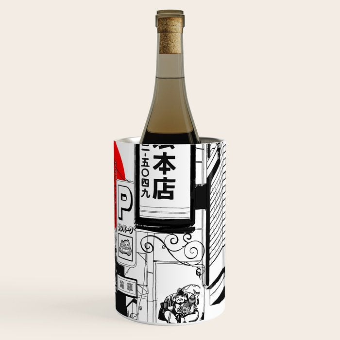 Tokyo street sunrise Wine Chiller Gallery Image 3