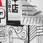 Tokyo street sunrise Wall Tapestry Gallery Image 3