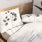 Watercolor Leaves Pillow Sham Gallery Image 2