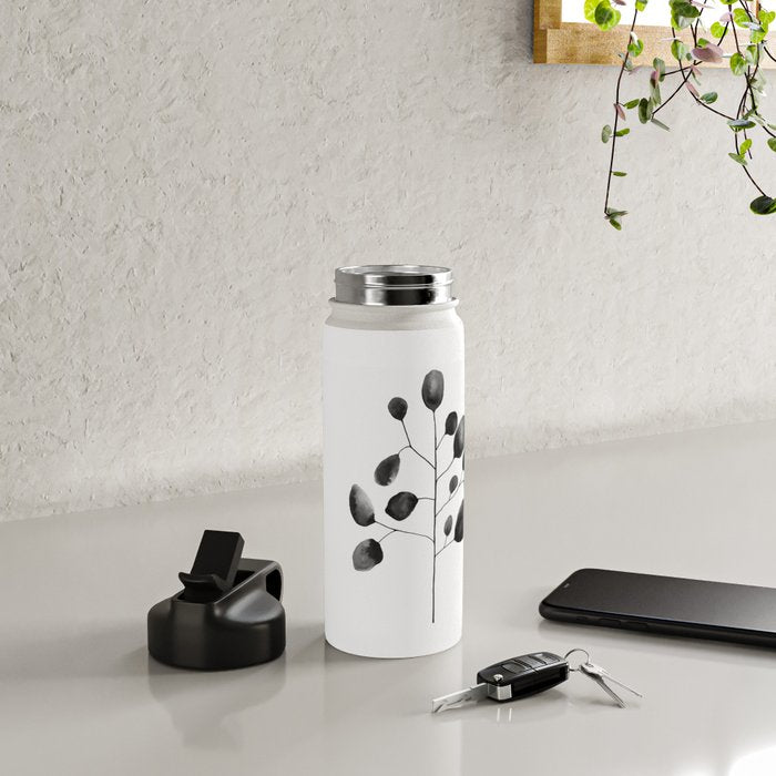 Watercolor Leaves Water Bottle Gallery Image 4