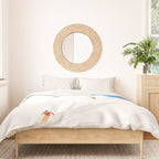 Snowy Mountain Skiers Duvet Cover Gallery Image 3