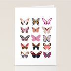 Pink Butterflies Stationery Card Gallery Image 2