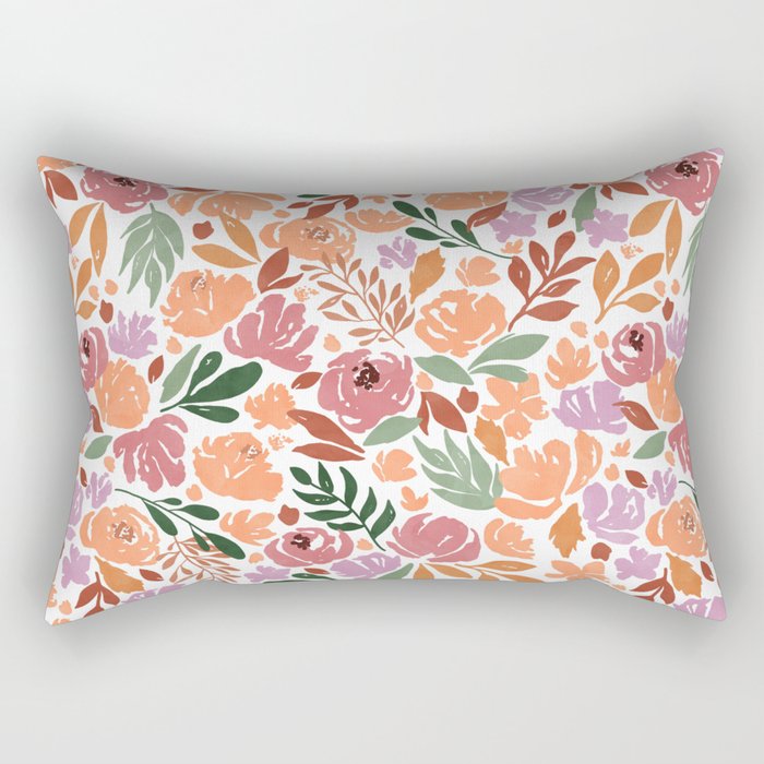 Simple colorful floral CWP Rectangular Pillow Gallery Image 2