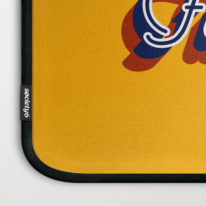 Zero F*cks Given - Yellow & Blue Palette Laptop Sleeve Gallery Image 3