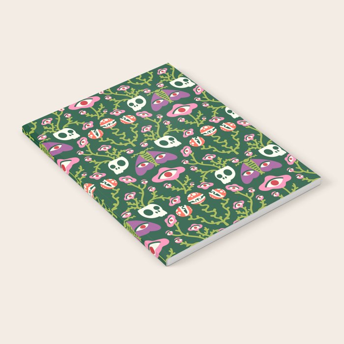 Botanical Skull and Moth Notebook Gallery Image 2