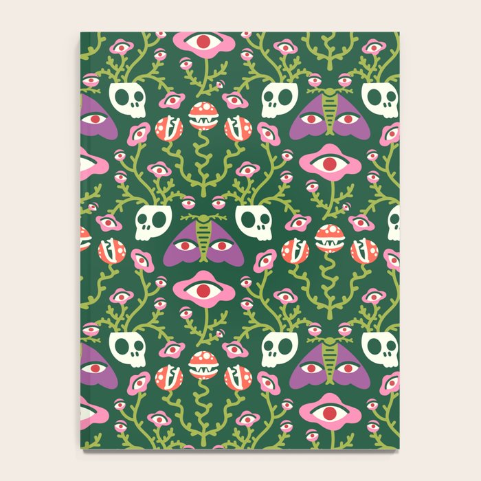 Botanical Skull and Moth Notebook Gallery Image 4