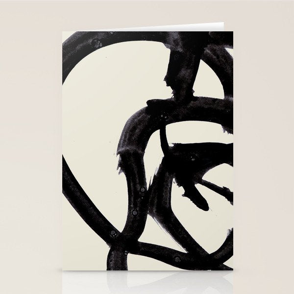 Mono Brush 2 Stationery Card Gallery Image 2