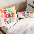 Trust Yourself Typography Pillow Sham Gallery Image 2