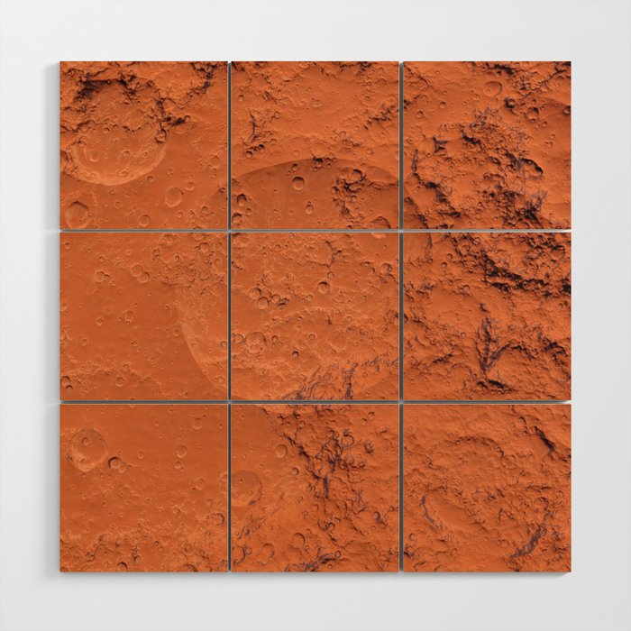Mars surface Wood Wall Art Gallery Image 1