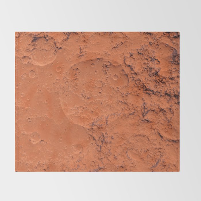 Mars surface Throw Blanket Gallery Image 2