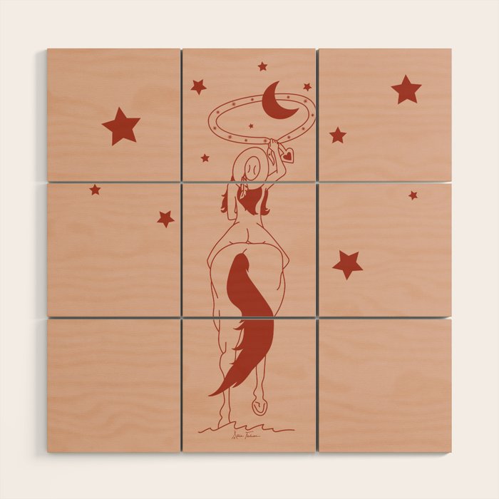 Fanny Ropes the Moon Wood Wall Art Gallery Image 1