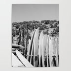 Taghazout | Surfs Up in Black and White  Poster Gallery Image 4