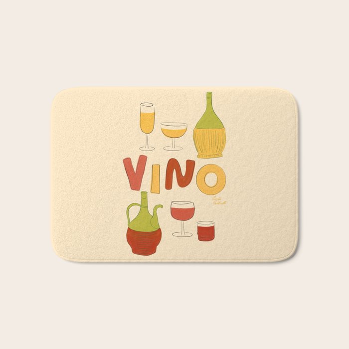 Vino Italian Wine Bath Mat Gallery Image 1