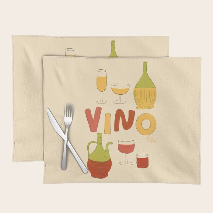 Vino Italian Wine Placemat Gallery Image 1