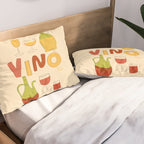 Vino Italian Wine Pillow Sham Gallery Image 2