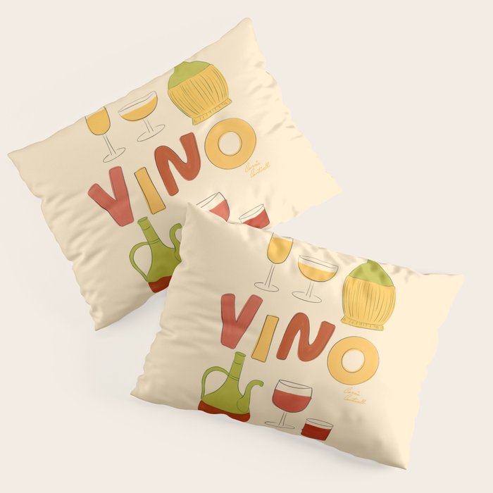 Vino Italian Wine Pillow Sham Gallery Image 3