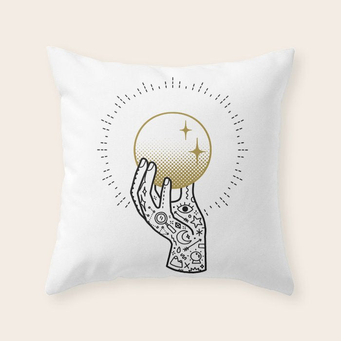 Seek Throw Pillow Gallery Image 1