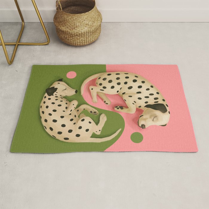 Yin and Yang Dalmatians Rug Gallery Image 1