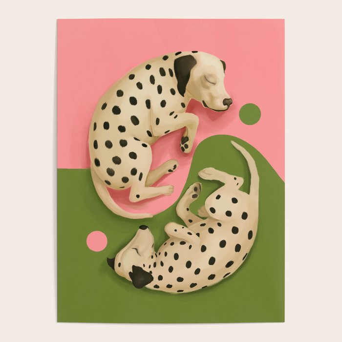Yin and Yang Dalmatians Poster Gallery Image 4