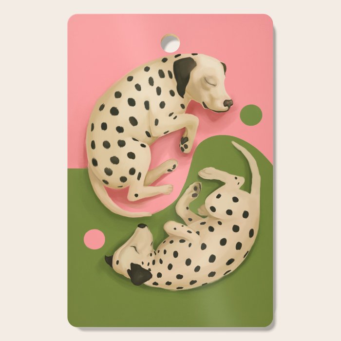 Yin and Yang Dalmatians Cutting Board Gallery Image 1