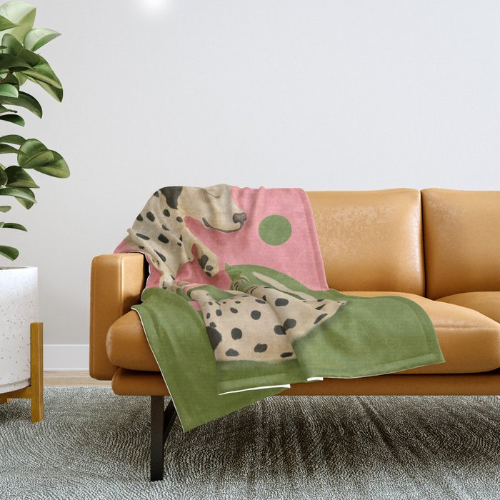Yin and Yang Dalmatians Throw Blanket Gallery Image 1
