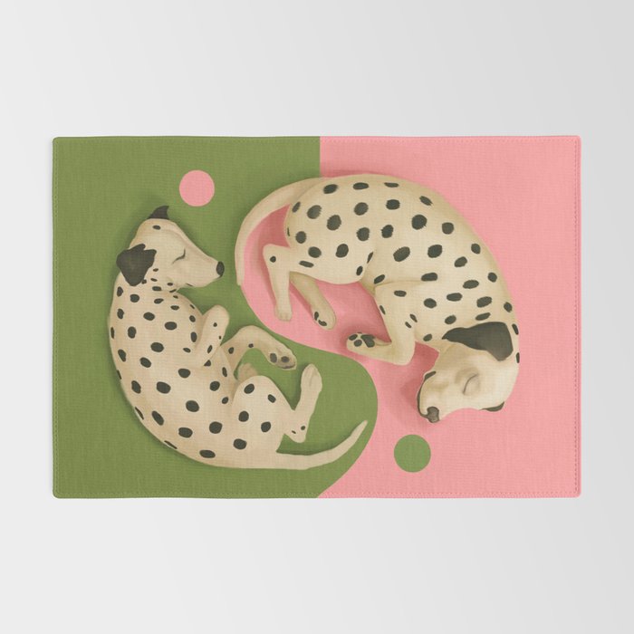 Yin and Yang Dalmatians Rug Gallery Image 2